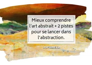 article art abstrait liliflore peinture