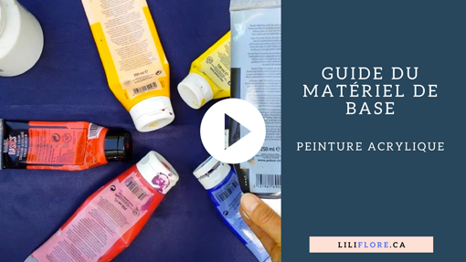 guide materiel base peinture acrylique liliflore miniature video