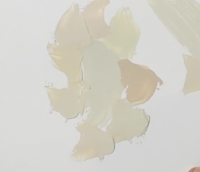 exemple de variante de couleur parchemin a la peinture acrylique