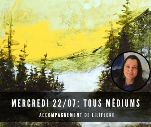Visuel atelier peinture été 2026 accompagnement tous médiums paysage lumineux LiliFlore